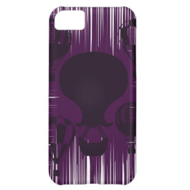 Distressed Grunge Vintage Hot Air Balloons Purple Case For iPhone 5C