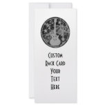Distressed Guitar Stars Cameo Silhouette Dark BW Rack Card