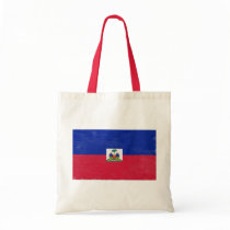 Distressed Haitian flag Tote Bags