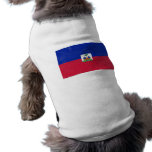 Distressed Haitian flag Doggie Tee Shirt