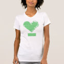 Distressed Heart Design t-shirts