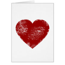 Distressed Heart Greeting Card