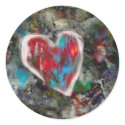 Distressed Heart stickers