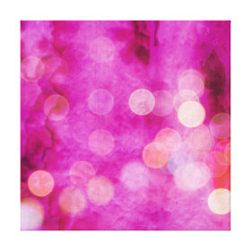 Distressed Hot Pink Fuchsia Bokeh Lights Stretched Canvas Prints