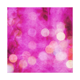 Distressed Hot Pink Fuchsia Bokeh Lights Canvas Print