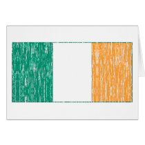 Distressed Irish Flag cards by worldflagtshirts Distressed Irish Flag cards