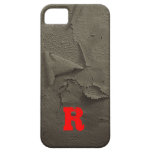 Distressed Look, Monogrammed iPhone 5 Cover