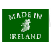 Distressed Made In Ireland cards