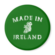 Distressed Made In Ireland magnets