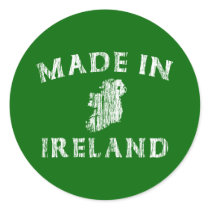 Distressed Made In Ireland stickers
