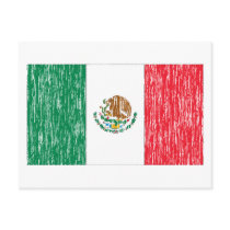 Distressed Mexican Flag postcards by worldflagtshirts Distressed Mexican Flag postcards