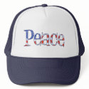 Distressed Peace cap hats by ARTegrity Distressed Peace cap hats