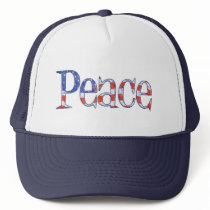 Distressed Peace cap hats