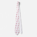 Distressed Pink  Text 2nd Grade Teacher Ties