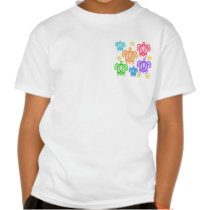 Distressed Rainbow Turtles 2-Sided Kids' Shirts