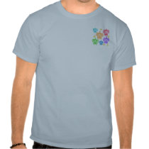 Distressed Rainbow Turtles 2-Sided Shirts