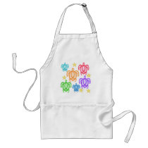 Distressed Rainbow Turtles Aprons