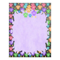 Distressed Rainbow Turtles Flame Letterhead