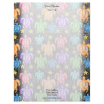 Distressed Rainbow Turtles Letterhead