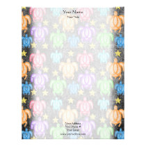 Distressed Rainbow Turtles Letterhead