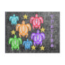 Distressed Rainbow Turtles Postcard