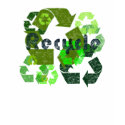 Distressed Recycle Logo Long Sleeve Womens Shirt shirt
