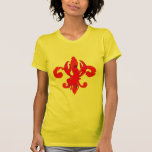 Distressed Red Fleur De Lis, Crawfish Tee Shirts