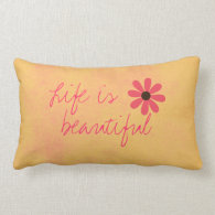 Distressed Retro Pillow with Quote
