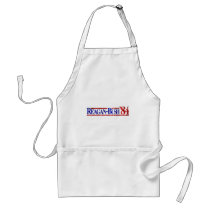 Distressed Retro Reagan-Bush 1984 aprons