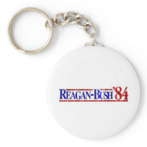 Distressed Retro Reagan-Bush 1984 Key Chain