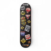 Distressed Road SIgns skateboards by CreativeSkateboards Distressed Road SIgns skateboards