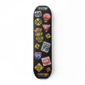 Distressed Road Signs skateboards by DoodleBugTees Distressed Road Signs skateboards