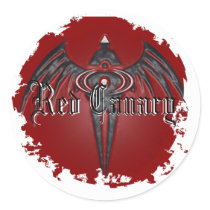 Distressed Round Stickers