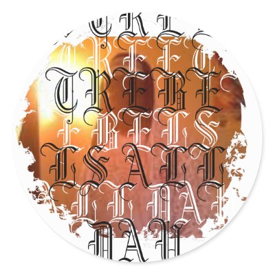 Distressed Round Stickers by STREETREBELS