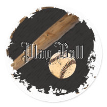 Distressed Round Stickers by PLAY_BALL Distressed Round Stickers