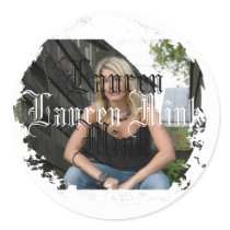 Distressed Round Stickers