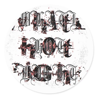 Distressed Round Stickers by whitehotlight