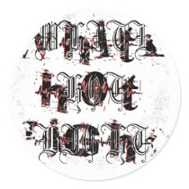 Distressed Round Stickers