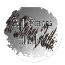 Distressed Round Stickers