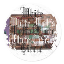 Distressed Round Stickers by rdmtb123 Distressed Round Stickers