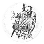 Distressed Round Stickers