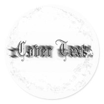 Distressed Round Stickers