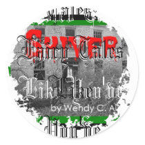 Distressed Round Stickers by eelkat Distressed Round Stickers