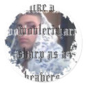 Distressed Round Stickers