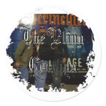 Distressed Round Stickers by theblingcrosbys Distressed Round Stickers