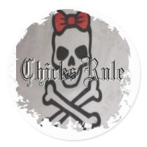 Distressed Round Stickers