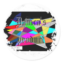 Distressed Round Stickers