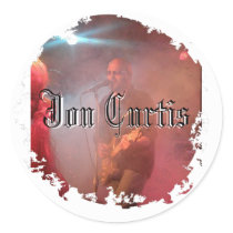 Distressed Round Stickers