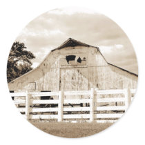 Distressed Round Stickers