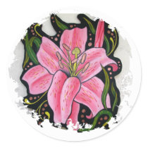 Distressed Round Stickers by sexycher Distressed Round Stickers